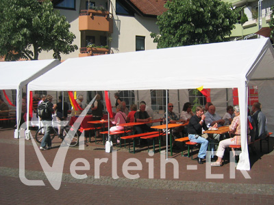 Impression von unseren Partyzelten